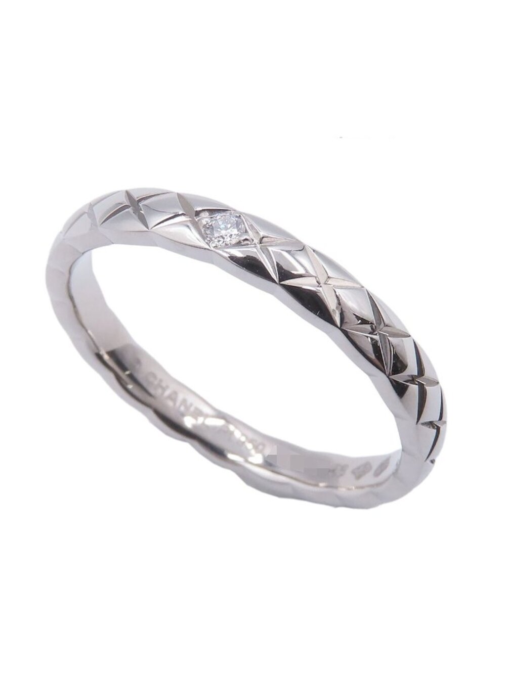 Chanel Coco Crush Platinum Diamond 56 Ring